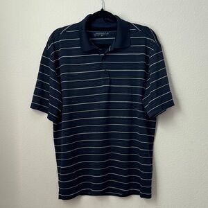 Nike Dark Blue Polo with White Stripes